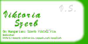 viktoria szerb business card